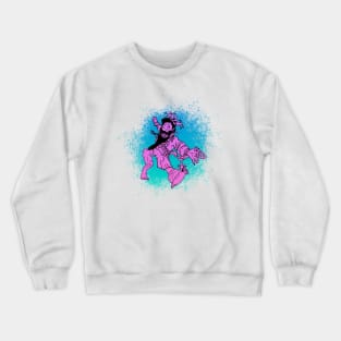 The Deranged King (Purple on Blue) : A Fantasy Character Crewneck Sweatshirt